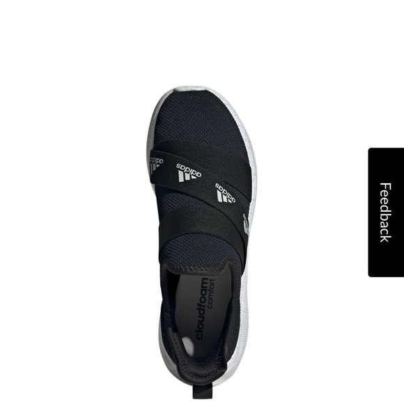 Adidas puremotion adapte Black and White Slip-On Sneakers size 7 women - Picture 6 of 14